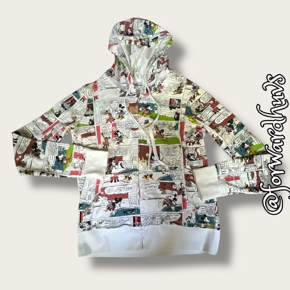 Walt Disney World Full Zip Character Hoodie – Size Large